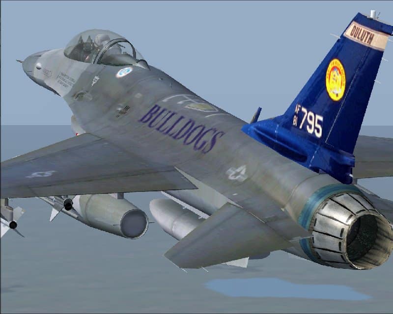 FS2004 Lockheed Martin F-16 Falcon 148FW, Minnesota ANG