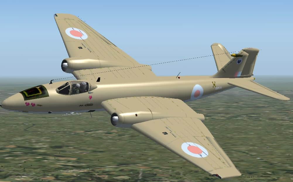 FS2004 RAF 39 sqn Canberra Mk9 Textures only