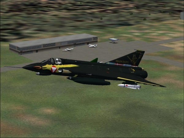 FS2004 Saab Draken Austrian AF “Last Flight” Special Textures only