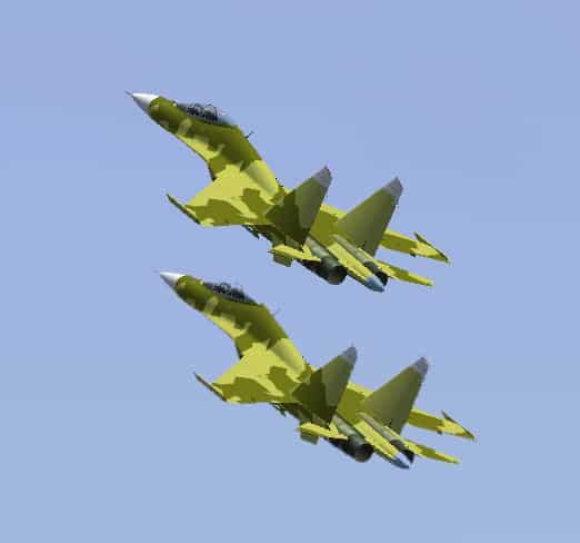 FS2004 Su-27B/UB/Su-30MKK Vietnam Textures only