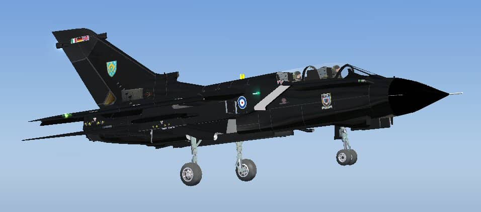 FS2004 Tornado GR1 TTTE Black Textures only