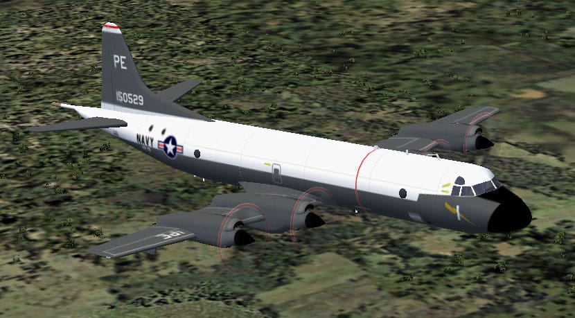 FS2004 USN P-3A Lockheed Orion VP-19 Seaplane Grey Textures