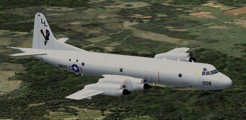 FS2004 USN P-3C Lockheed Orion New Colours Textures