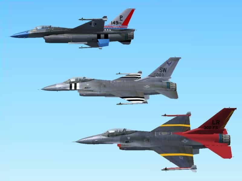 FS2004/2002 F-16 Falcon (Viper) “Cripes A’ Mighty”. Textures Only