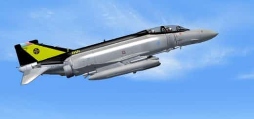 FS2004/2002 F-4 Phantom II XV574 in RAF 111 Sqn Colours Textures only