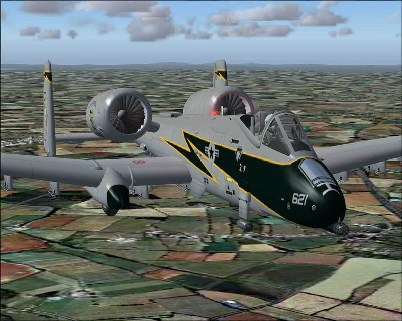 FS2004/2002 Fairchild A-10 Thunderbolt II A-10 Black Lightning Textures only