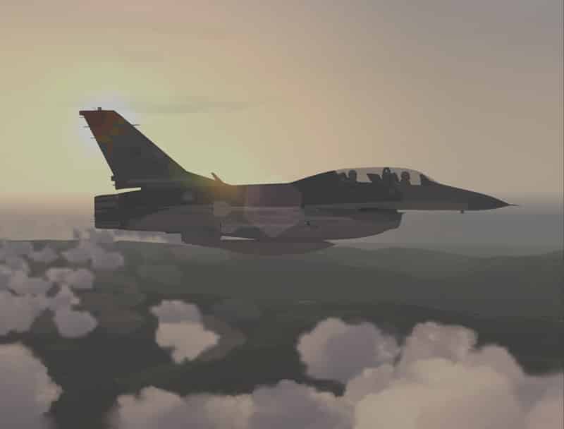 FS2004/2002 Lockheed Martin F-16B ROC (Taiwan) AF 401st TFW Textures only