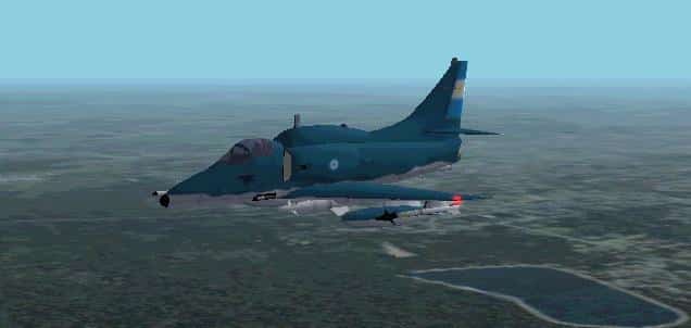 FS2004/2002 McDonnell Douglas A-4 Skyhawk Armada Argentina ARA