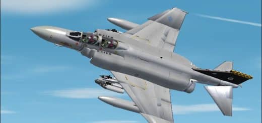FS2004/2002 McDonnell Douglas F-4J Phantom, 74 Squadron, RAF – early 1990′