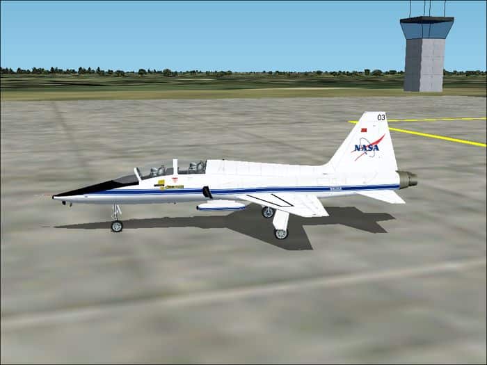 FS2004/2002 NASA T-38A Talon in current NASA colors, textures only
