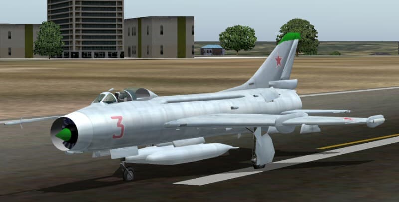 FS2004/2002 Sukhoi Su-7 Russian Air Force (bare metal) textures only