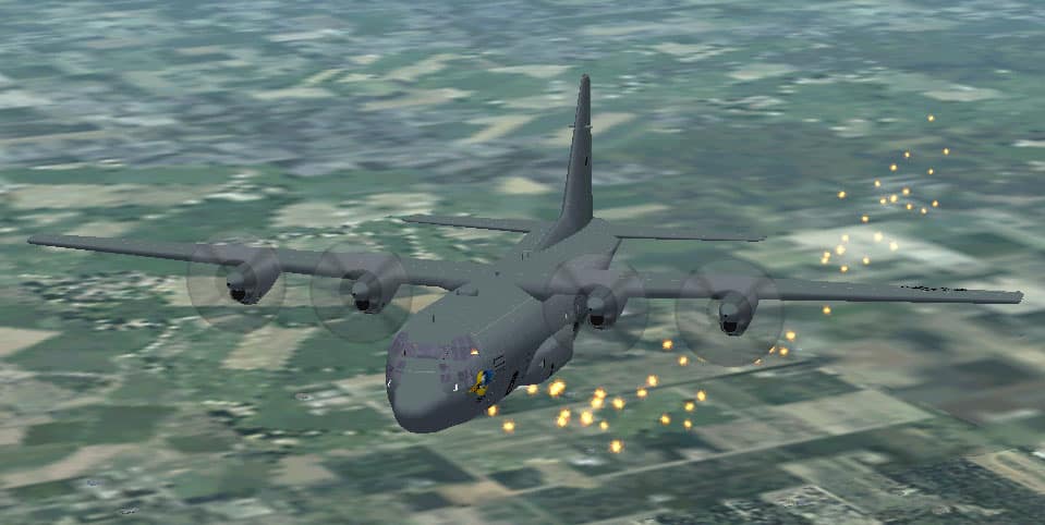 FS2004/FS2002 AC-130U Lockheed Hercules US Air Force Textures