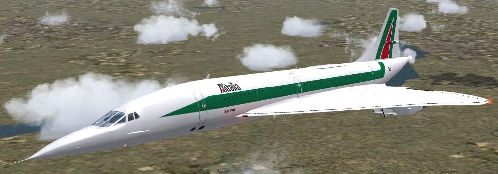 FS2004/FSX Concorde Alitalia Textures
