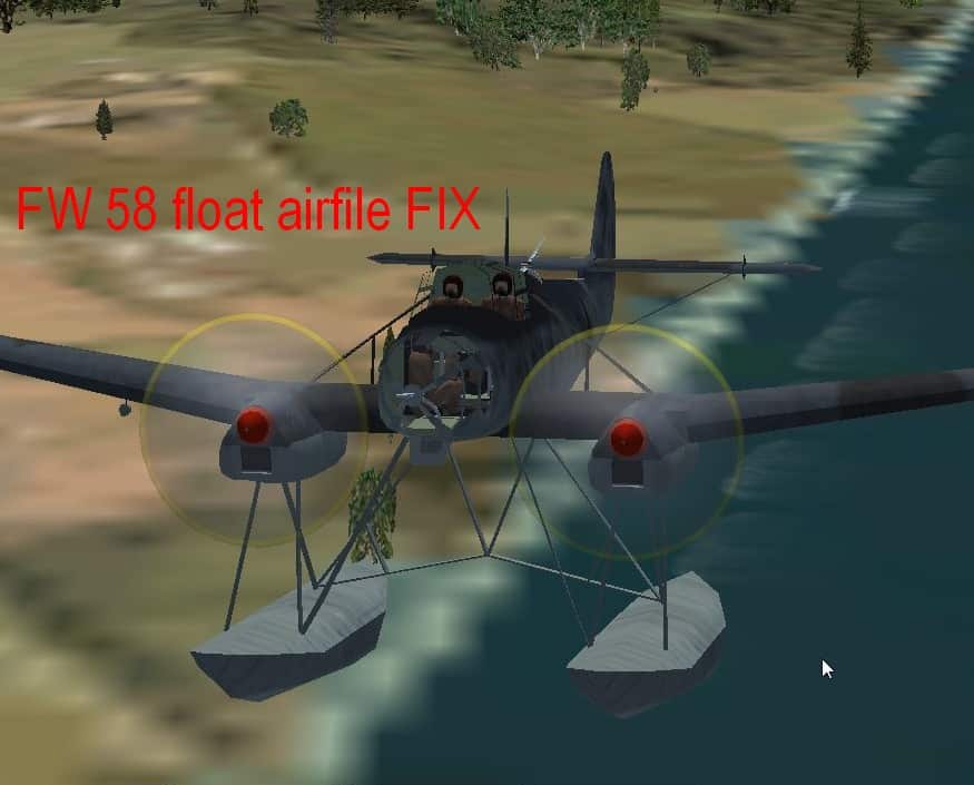 FS2004/FSX Focke-Wulf FW58-float Airfile Fix