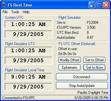 FS98 – FSX FS Real Time v1.91.1