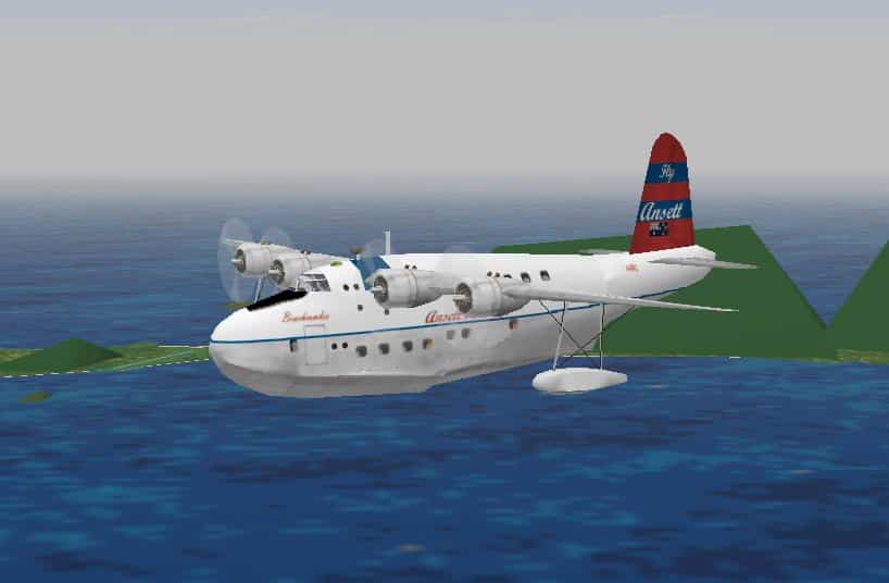 FS98/FS2000 Short S.25 Sandringham flying Boat Ansett Airways