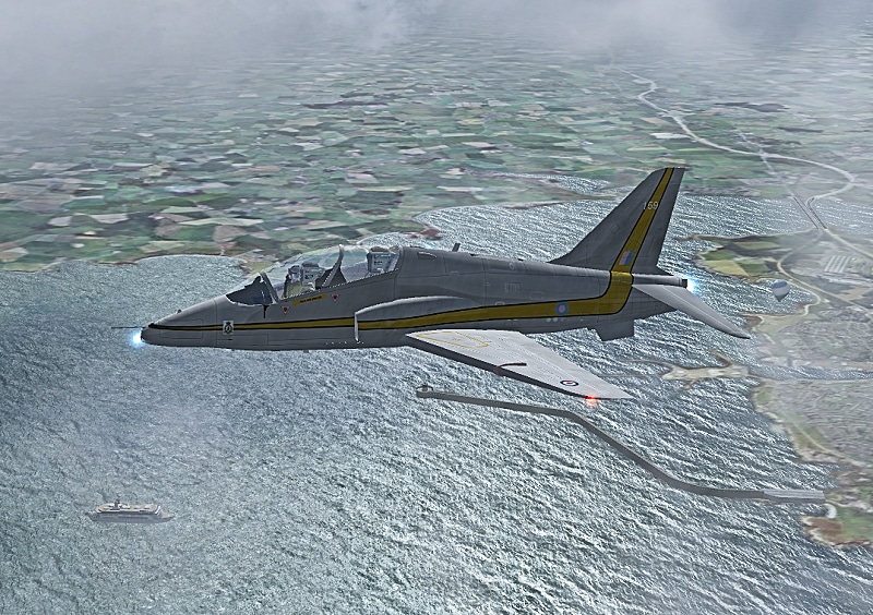 FS9/FSX RAF Hawk T1a XX159 of 208 sqn 1987 Display Textures only