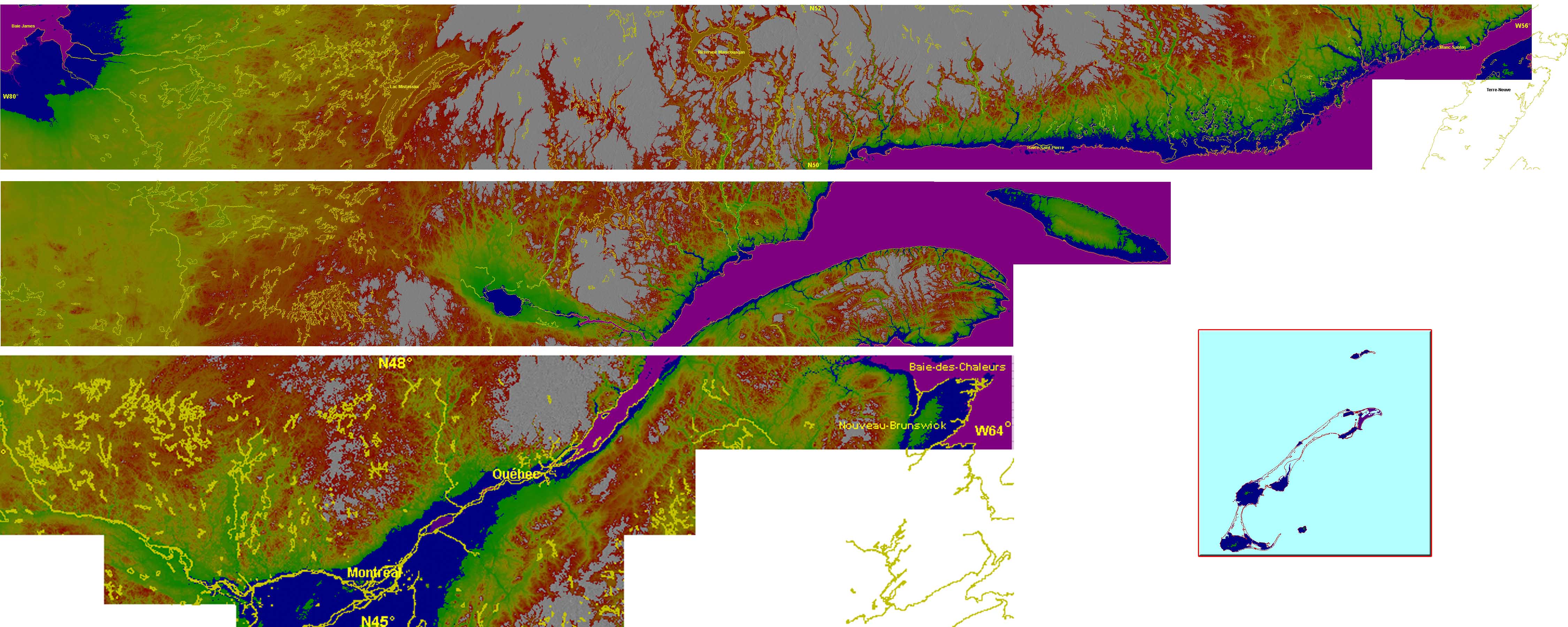 FSX 38m (Lod10) Terrain Mesh files of the province of Quebec 4