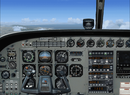 FSX Alternative Cessna C208 Caravan 2D panel.