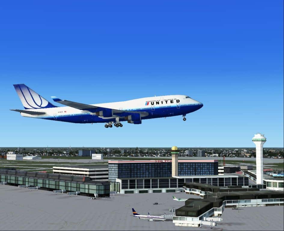 FSX Boeing 747-400 United Airlines Textures & Traffic