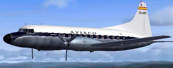 FSX Convair 440 Aviaco Textures