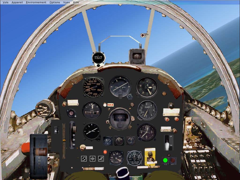 FSX / FS2004 Generic Photoreal old style Jet Fighter Panel
