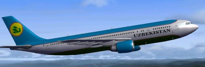 FSX Uzbekistan A300-600R Textures