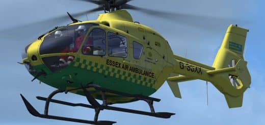 Fsx/ Fs2004 Essex EC 135 air ambulance Textures
