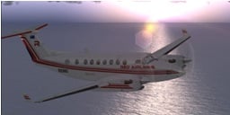 Kingair 350 Red Airlines Textures
