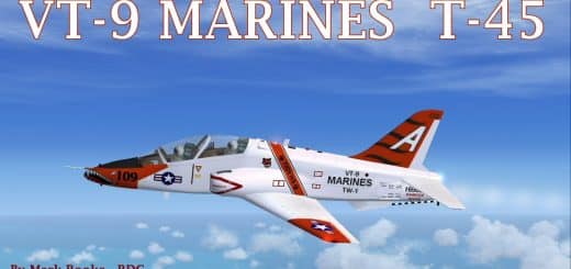 T-45 Goshawk VT-9 MARINES Tiger Paint