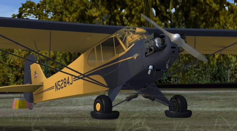 A2A Piper Cub – Black and Yellow Textures
