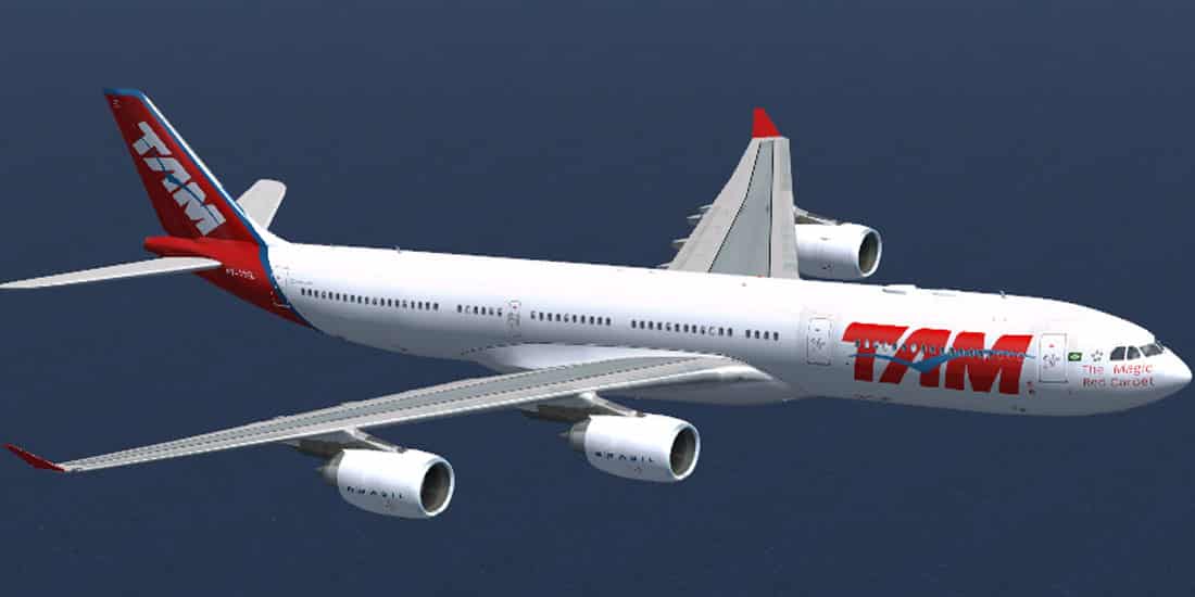 Airbus A340-541TAM Textures