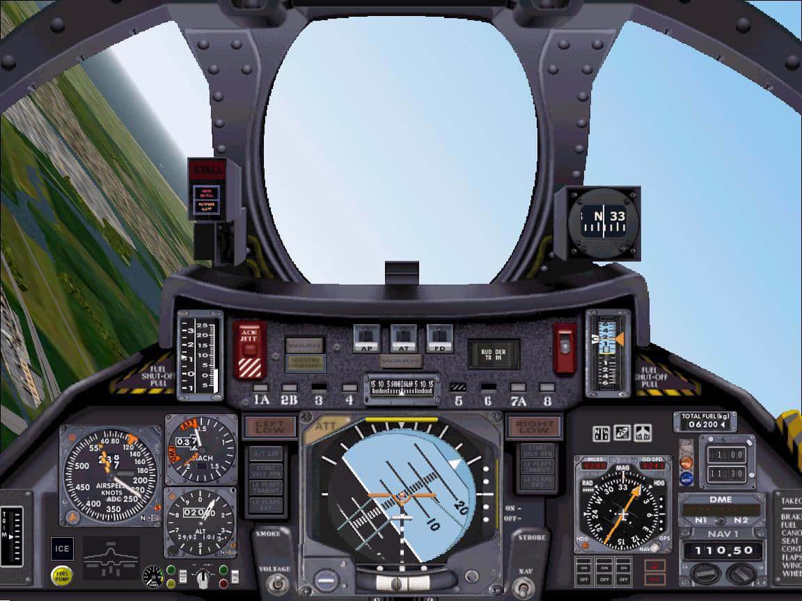 Alternate fighterjet panel for FS2000 (standard/PRO)