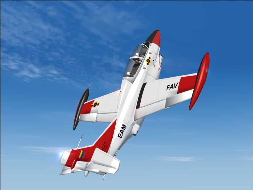 FS 2004 Fuerza Aerea Venezolana Rockwell T-2D Buckeye 0048 EAM Textures only