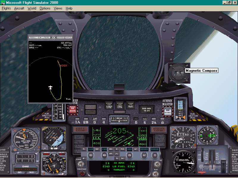 FS2000 F-15 panel