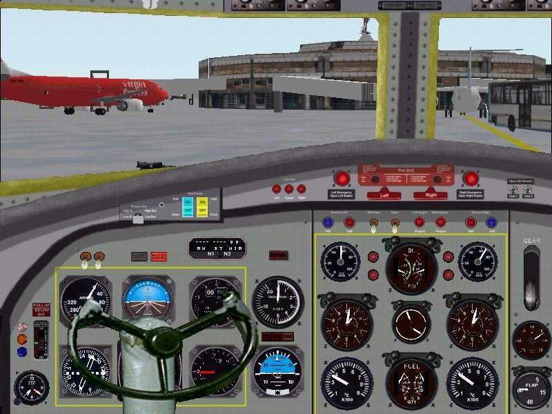 FS2000 Fokker F27 panel