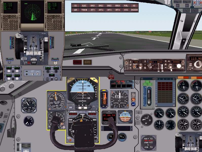 FS2000 Fokker F28 combi panel!