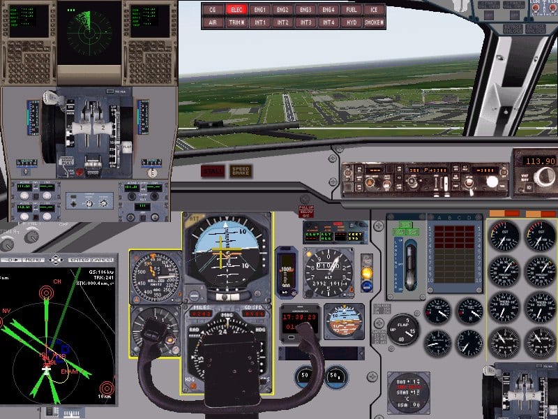FS2000 Fokker F28 panel