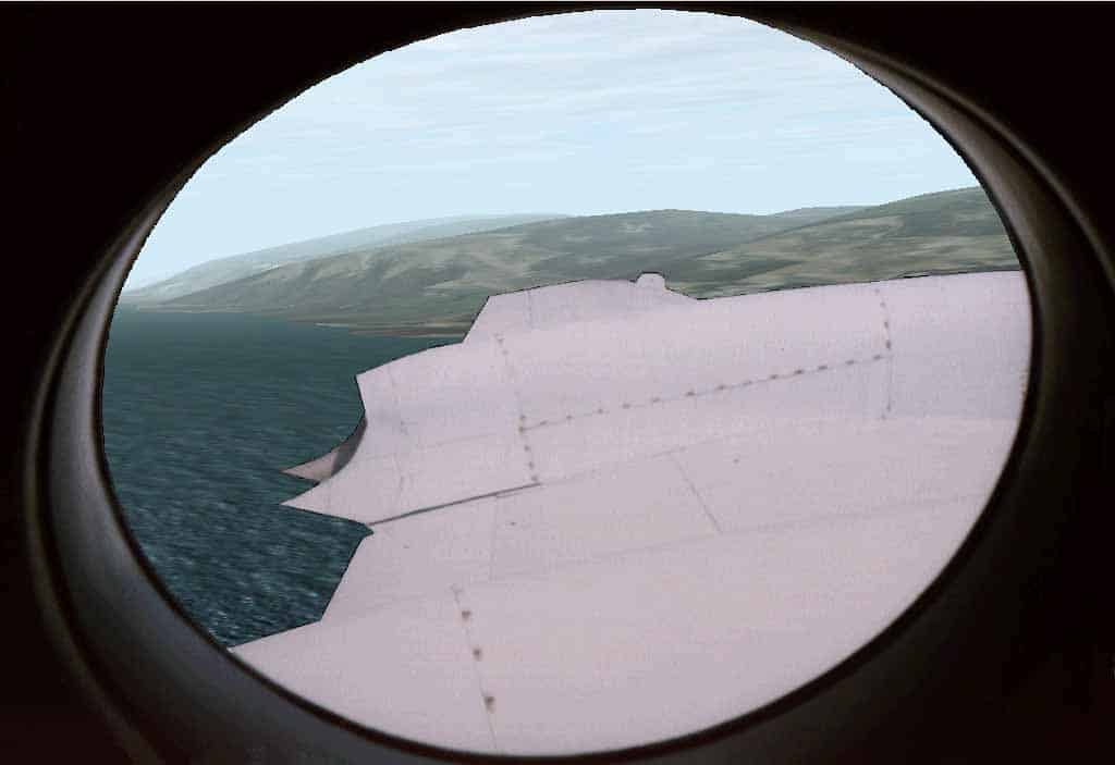 FS2000 Ilyushin IL-18 wing views