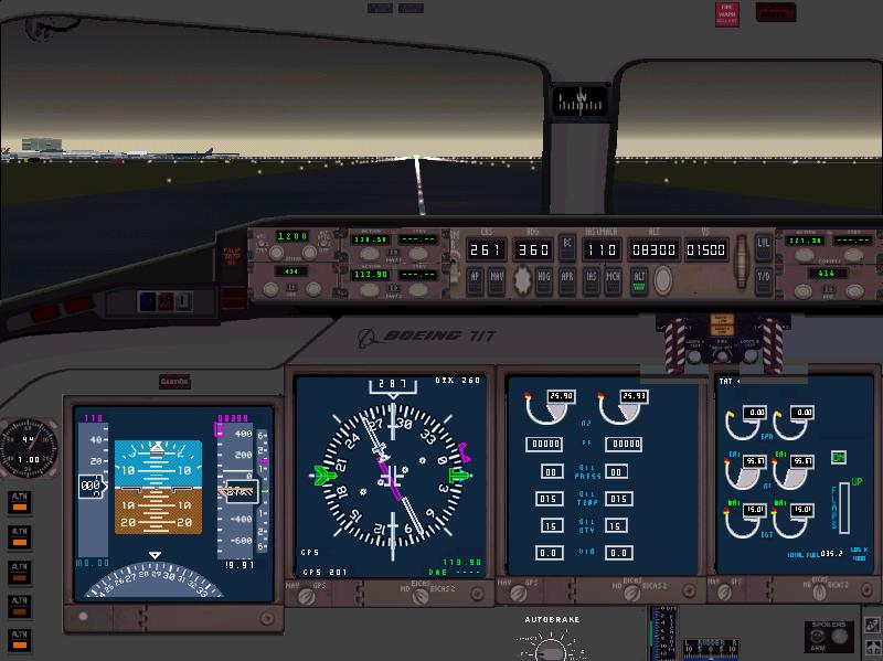 FS2000 Panel for Boeing 717