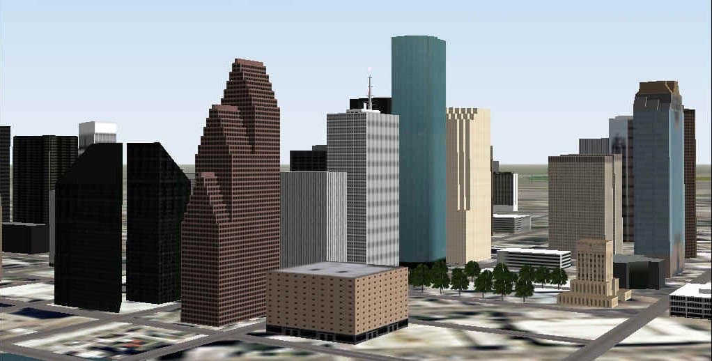 FS2000 Scenery for Houston, Texas