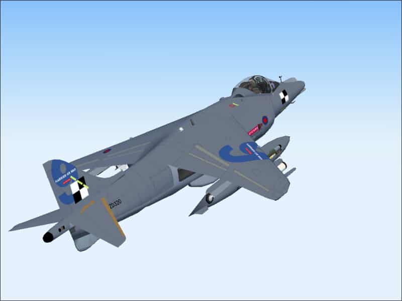 FS2002 / FS2004 Harrier GR.Mk9 Prototype, ZD320 BAE Warton Textures only