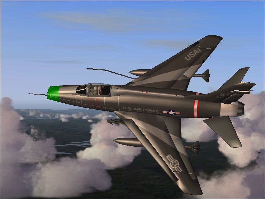 FS2004 F-100D Super Saber USAF Dark Shadow