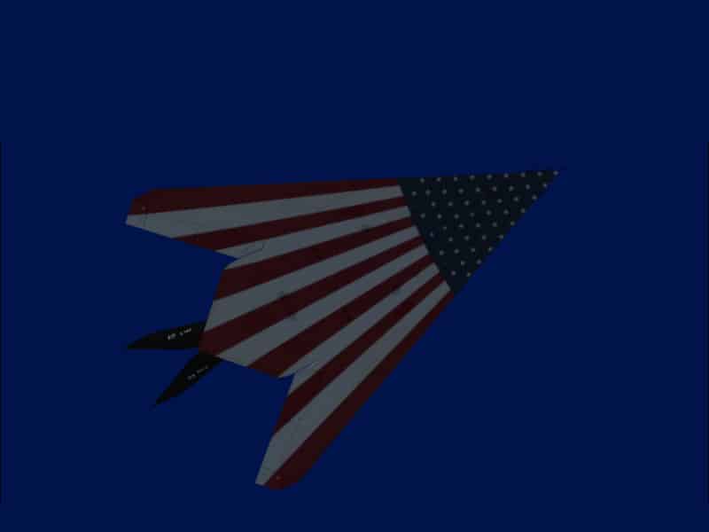 FS2004 F-117A 79-10782 US Flag Artwork Textures only