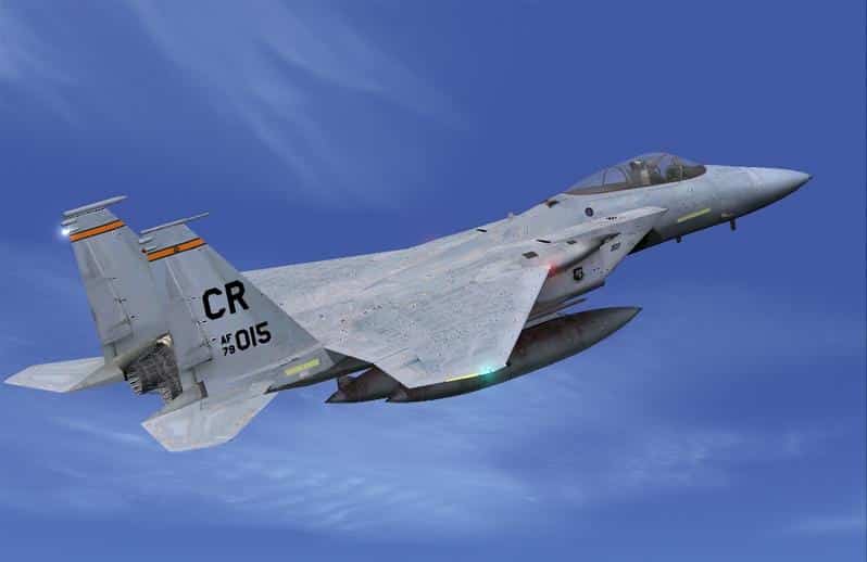 FS2004 F-15C USAFE 32nd TFS 79-0015/CR 1990 Photoreal textures only