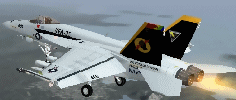 FS2004 F/A-18E VFA-25 Fist of the Fleet CAG Textures only