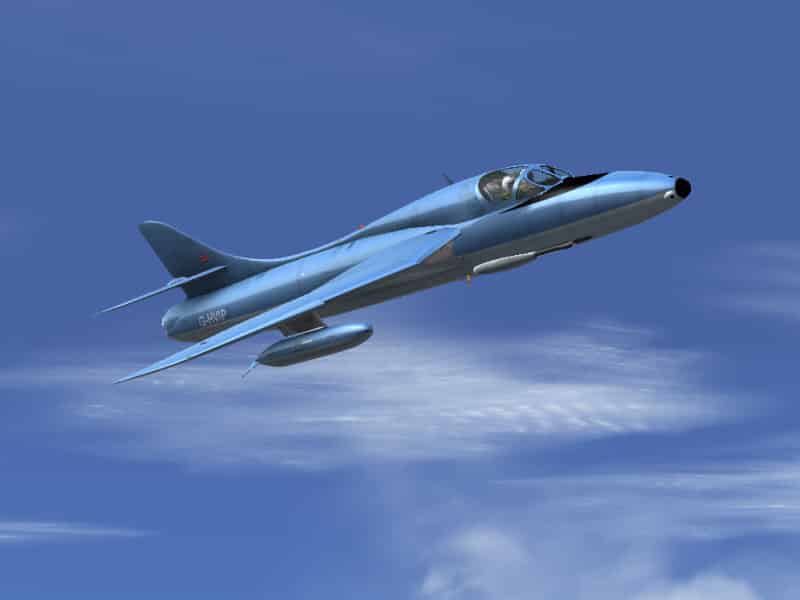 FS2004 / FS2002 Hawker Hunter T.Mk68 G-HVIP. Textures Only