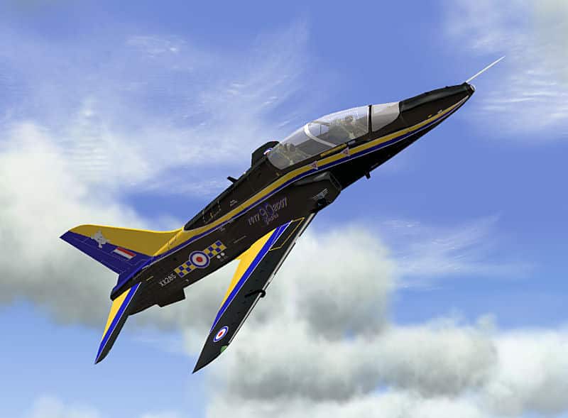 FS2004 Hawk T1 RAF 100 SQN 2007 Display Textures only
