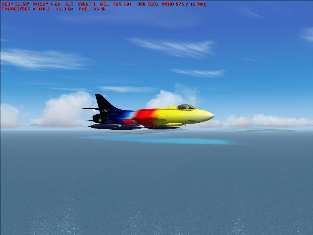 FS2004 Hawker Hunter FGA 9 MissDemeanor Updated