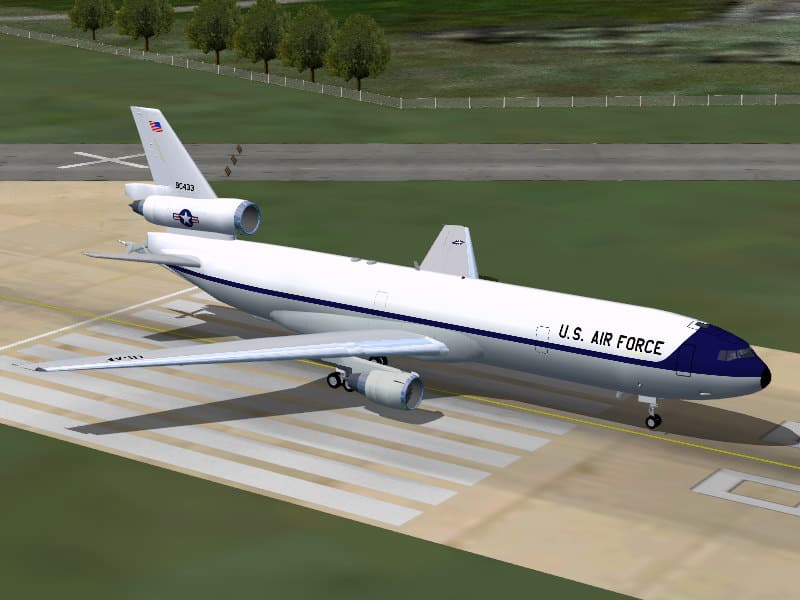 FS2004 KC-10, USAF Grey/White/Blue Textures only